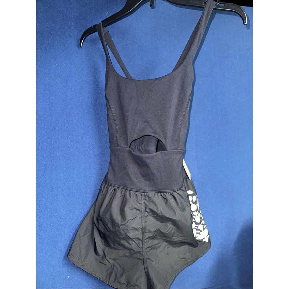 Free People Movement Women's Righteous Reflective Logo Runsie - Size Small NWT